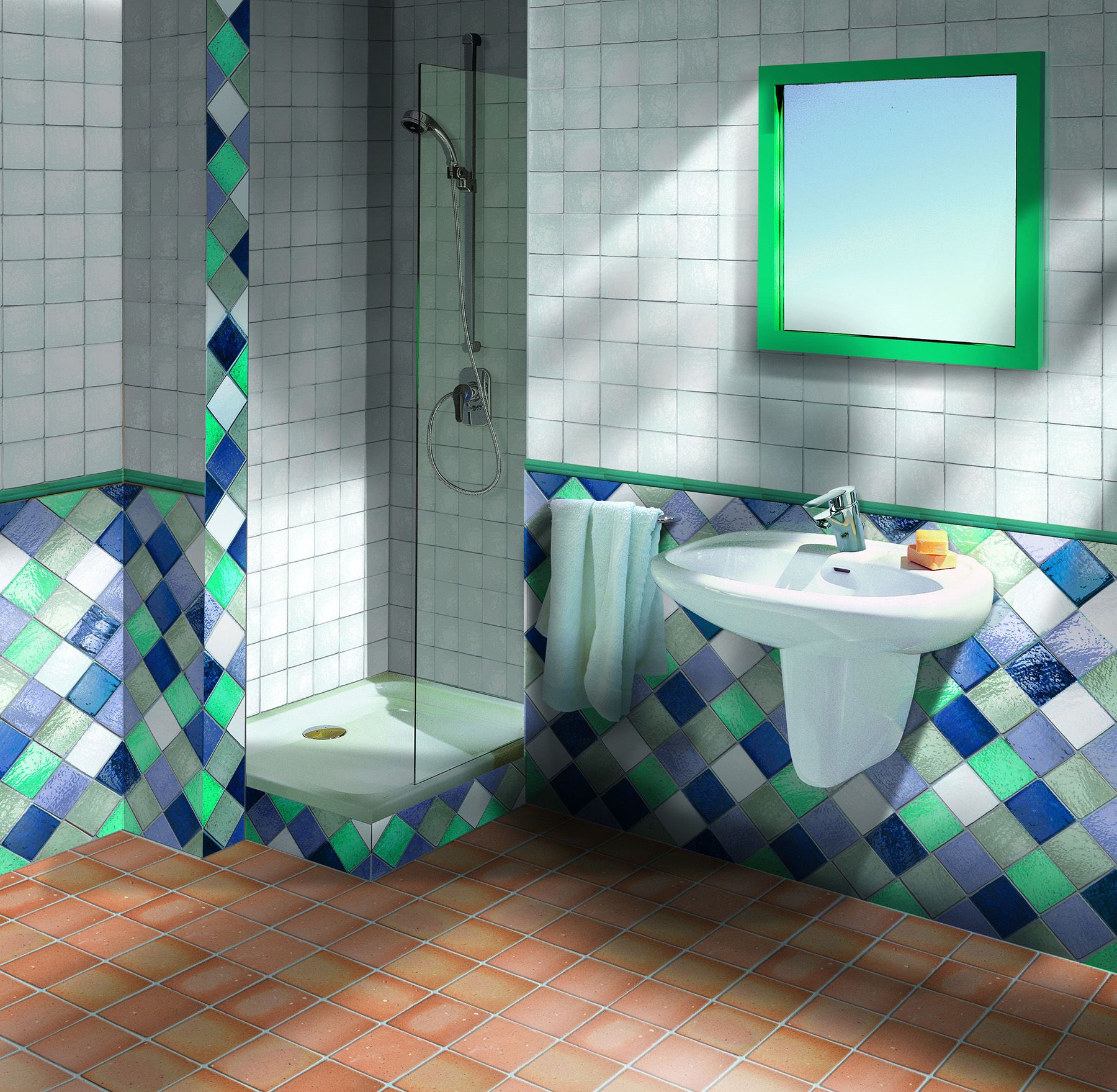 salle de bain provençale